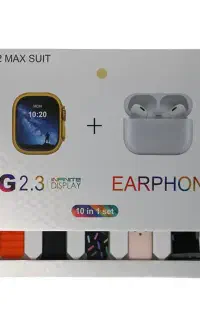پک ساعت هوشمند+7بند+ایرپاد