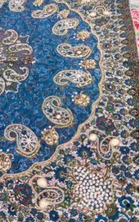 رومیزی ترمه رضایی کار دست