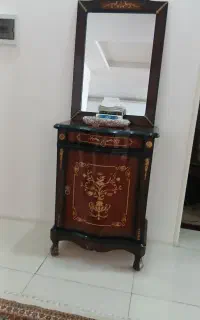 آیینه کنسول چوب راش