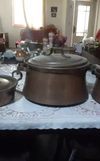 قابلمه و ماهی تابه مسی
