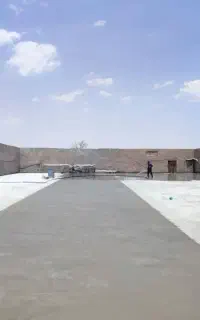 بتن ریزی انواع کف با ماله پروانه ای و تراز لیزری