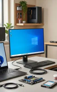 خدمات نصب ویندوز، اسمبل حرفه‌ای، شبکه (در محل)