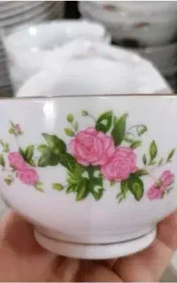 کاسه ماست خوری گلسرخی