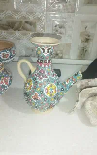 ست ظروف مینا کاری