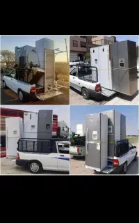 یخچال فریزر ویترینی سوخته مشتریم کل اهواز