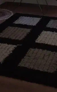 گلیم چهارمتری مشکی درحدنو