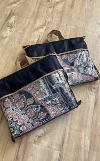 ۲ عدد روفرشی مخمل زرک دار ۳ متری