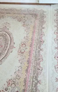 فرش ۷۰۰شانه گردویی روشن و یک عدد تکی تیره