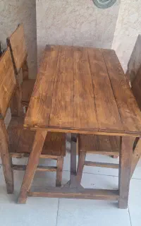میز و صندلی چوبی