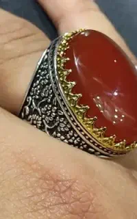 انگشتر عقیق نقره