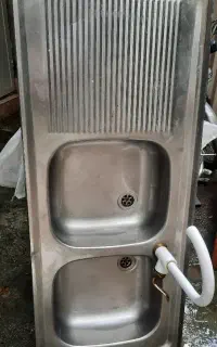 سینک دوقلو و شیر اهرمی