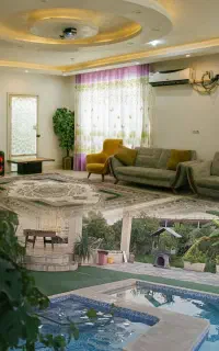 اجاره روزانه فول گیم عمارت باغ  ویلا الماس