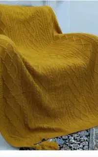 شال مبل خردلی