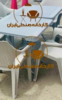 میز و صندلی پلاستیکی مدل سینا نهارخوری  ساندویج