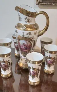 پارچ ولیوان طلا کوب