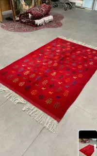 فرش دستباف (بساک) گبه ۶و۴و۳وزرع نیم متری ۱۳ تومن
