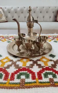 مجموعه  برنجی گلابدون و جام
