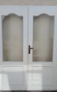 درب دولنگه  چوبی