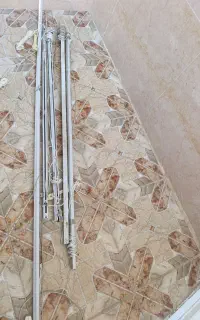 فروش پرده سلطنتی با کتیبه و چوب پرده