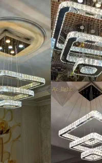 لوستر الماس.مدلهای کهکشانی مربع آویز۵۶۳. AC light