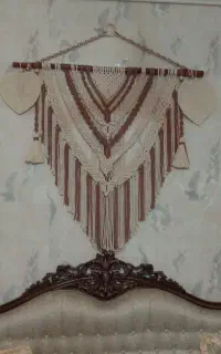 دیوار کوب مکرومه