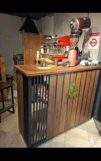 پاچال ، کانتر چوب و فلز