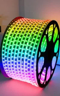 ریسه شلنگی هفت رنگ/مولتی/RGB/برق تسلا