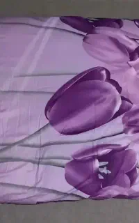 تشک پنبه دوعدد بنفش گل لاله و دوعدد ابی