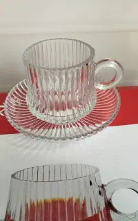 چای خوری همراه زیروکاسه آجیل خوری همراه زیر جهیزیه