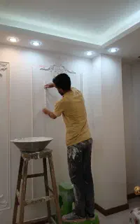 نقاشی ساختمان و نصب کاغذدیواری