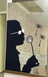 آینه قدی طرحدار