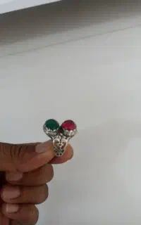 انگشتر دو نگین