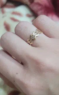 انگشتر زیبا برای انگشتان ظریف وزن کار ۲.۰۹ گرم