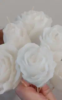 دسته گل شمع برای گلدون و باکس