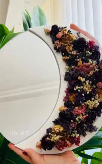 تابلو جاودان گل خشک رزینی