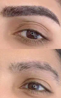 میکروبلدینگ ابرو . هاشور