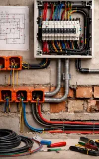 دوربین مداربسته و تاسیسات برق