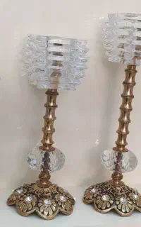 شمعدانی پایه برنز