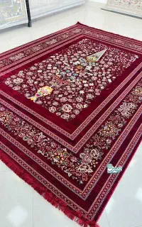 فرش سرو لاکی ۱۰۰% نخ ۱۲ - ۹ - ۶ متری وزن 40 کیلو