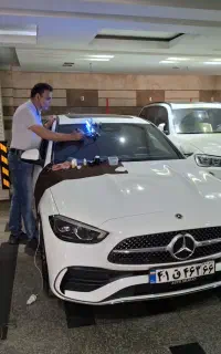 شیشه اتومبیل سنگ خوردگی ترک ترمیم پولیش شیشه لیزر