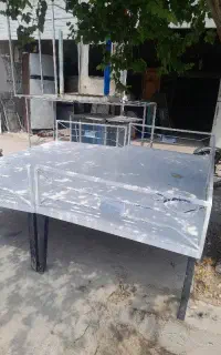 تخت آهنی دو لنگه