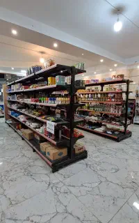 قفسه هایپری مشکی دوطرفه و یخچال پرده هوا