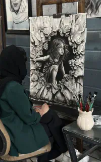 سفارش چهره سیاهقلم و آموزش