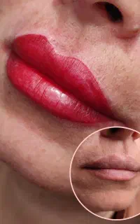 میکروبلیدینگ ابرو . رژلب. خط چشم بن مژه