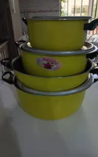 ست ۴ تایی قابلمه «بهسان» - رنگ زرد