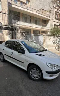 پژو 206 V1 sd سفید مدل 89