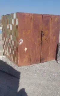 دکه آهنی ورق زخیم قدیمی