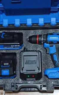 دریل شارژی ویوارکس VIVAREX براشلس 2باتری 20ولت آک