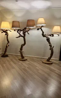 آباژور چوبی روستیک