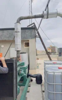 ساخت ونصب اگزوزهای سایلنسر ژنراتورهای دیزل